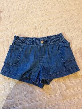 Old Navy Dark Blue Denim Elastic-Waist Shorts